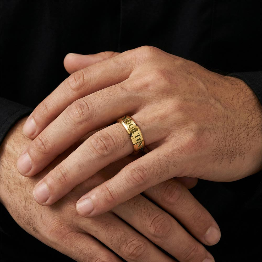To My Hero - Military Dad Ring