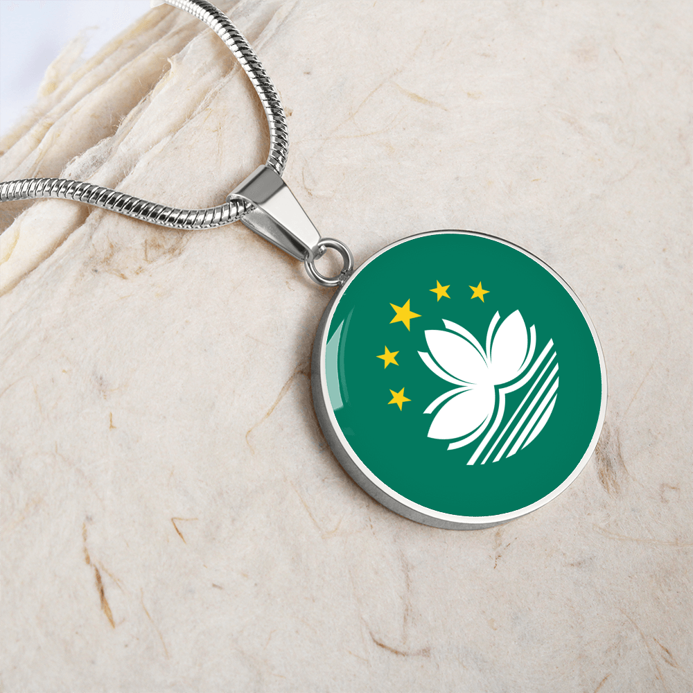 Macau Flag Pendant Necklace