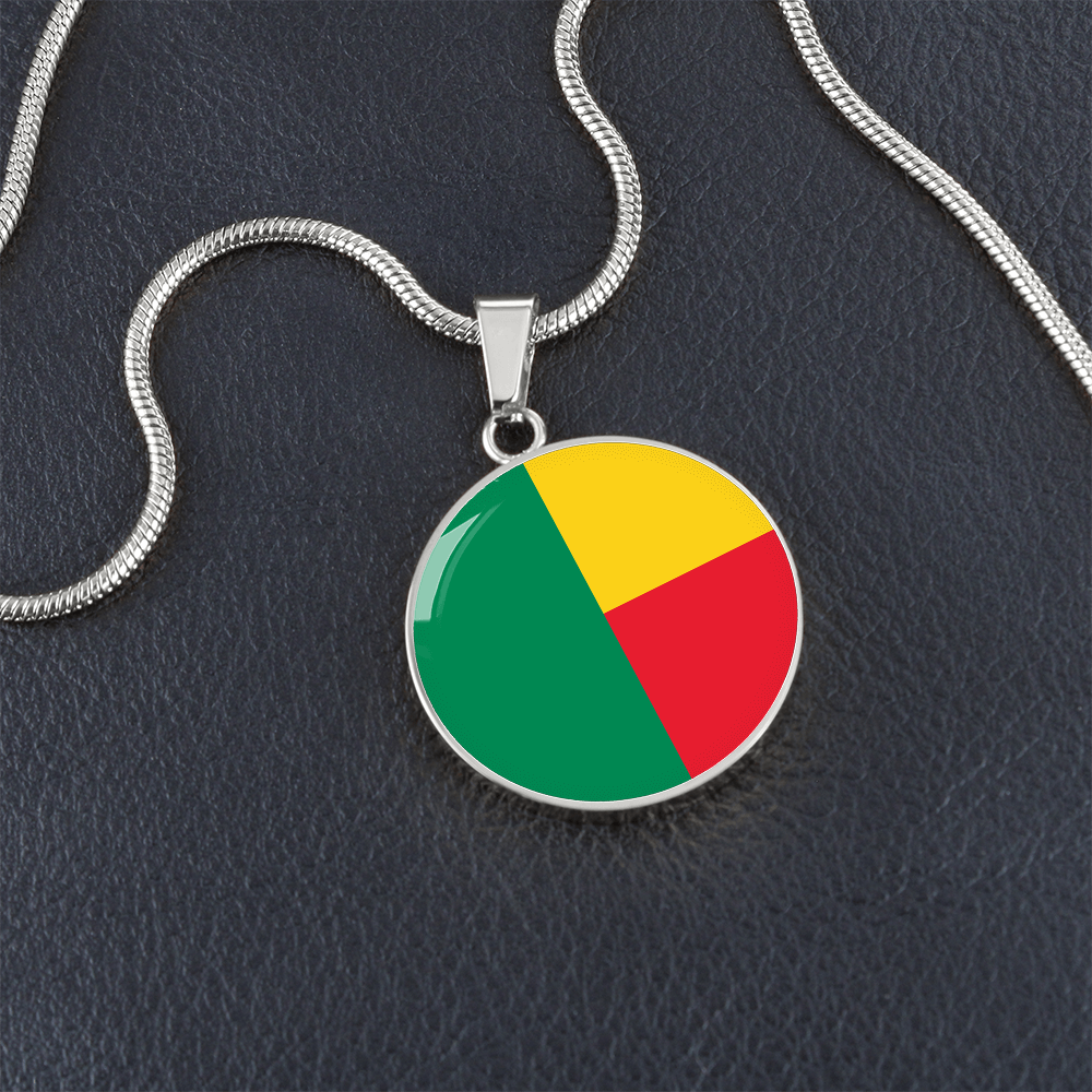 Benin Flag Pendant Necklace