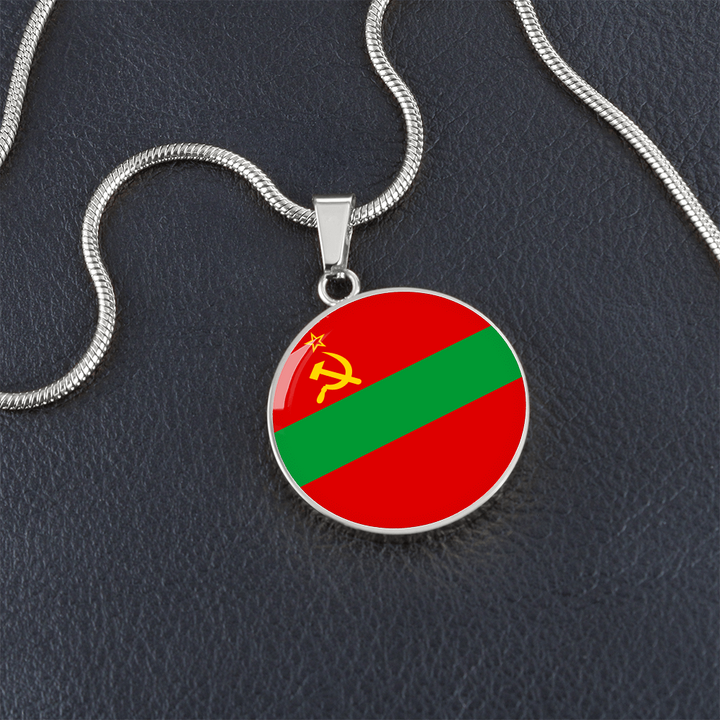 Transnistria Flag Pendant Necklace