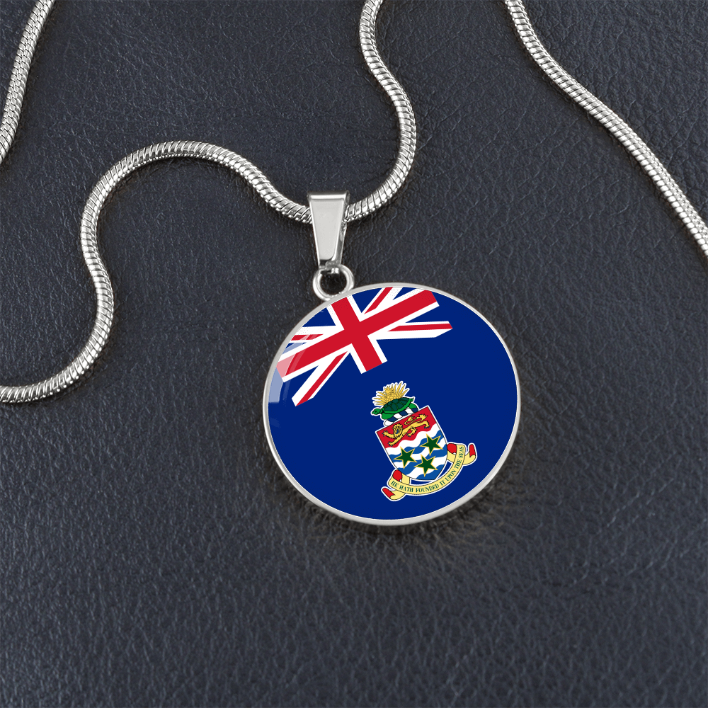 Cayman Islands Flag Pendant Necklace