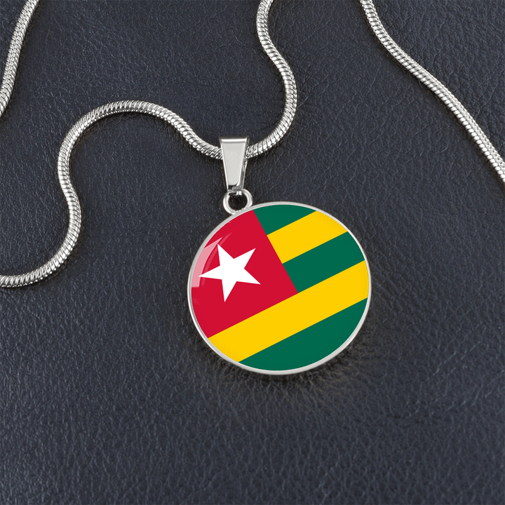 Togo Flag Pendant Necklace