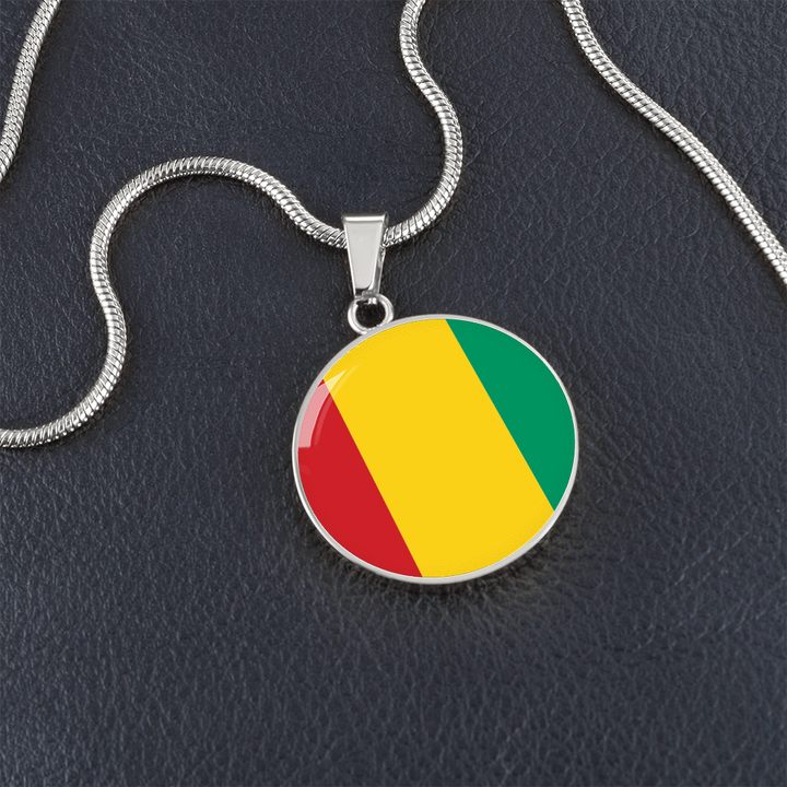 Guinea Flag Pendant Necklace
