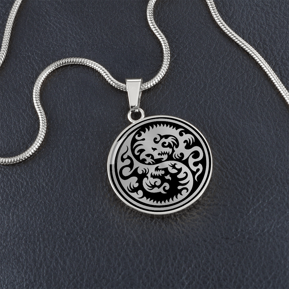 Yin Yang Dragon Necklace
