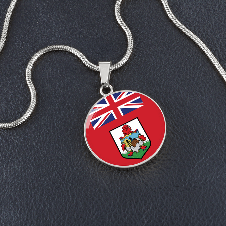 Bermuda Flag Pendant Necklace