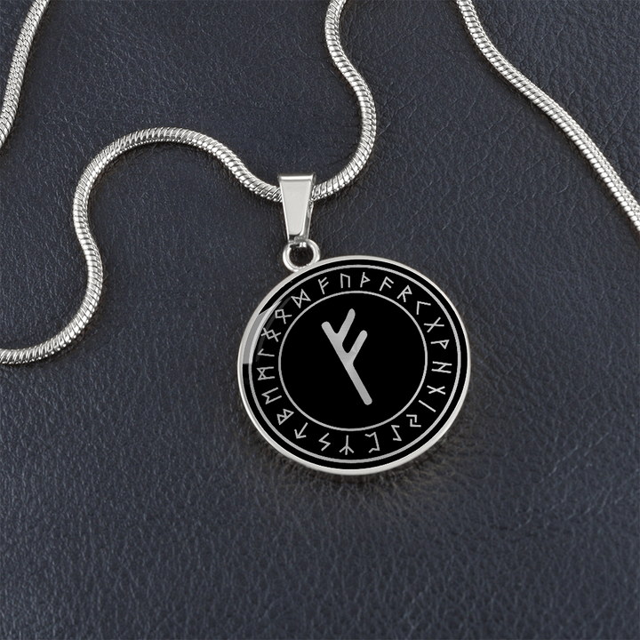 Fehu Rune Viking Necklace