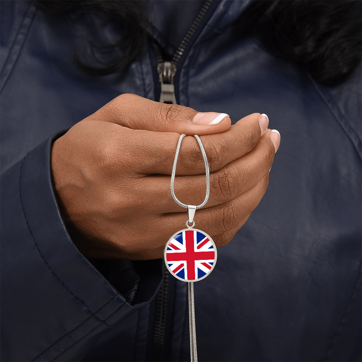 United Kingdom Flag Pendant Necklace