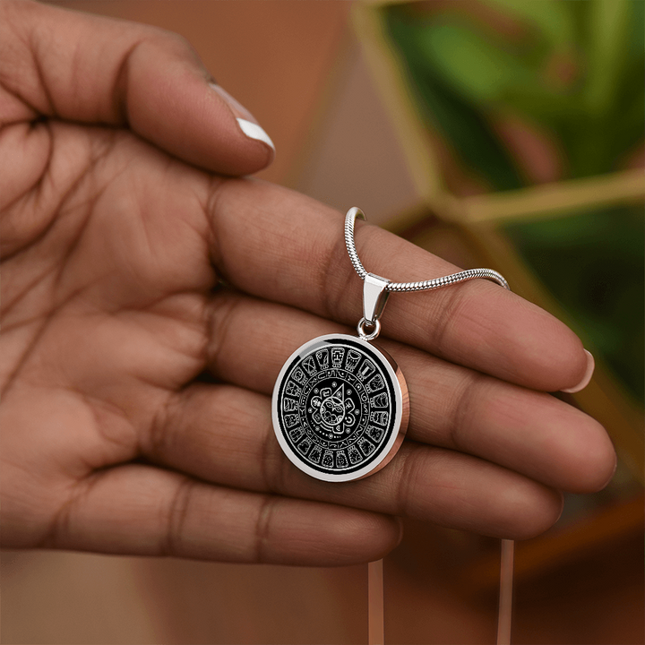 Mayan Calendar Necklace