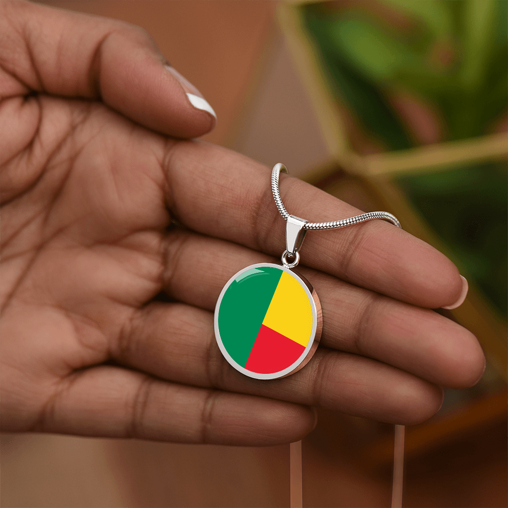 Benin Flag Pendant Necklace