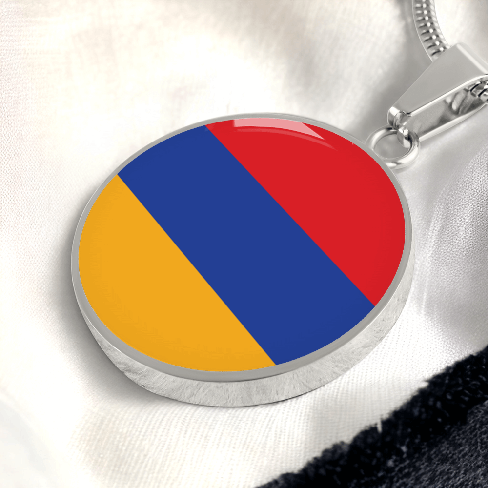 Armenia Flag Pendant Necklace