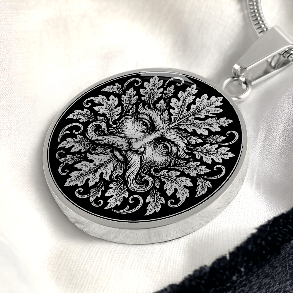 Green Man Nature Spirit Necklace