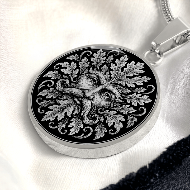 Green Man Nature Spirit Necklace