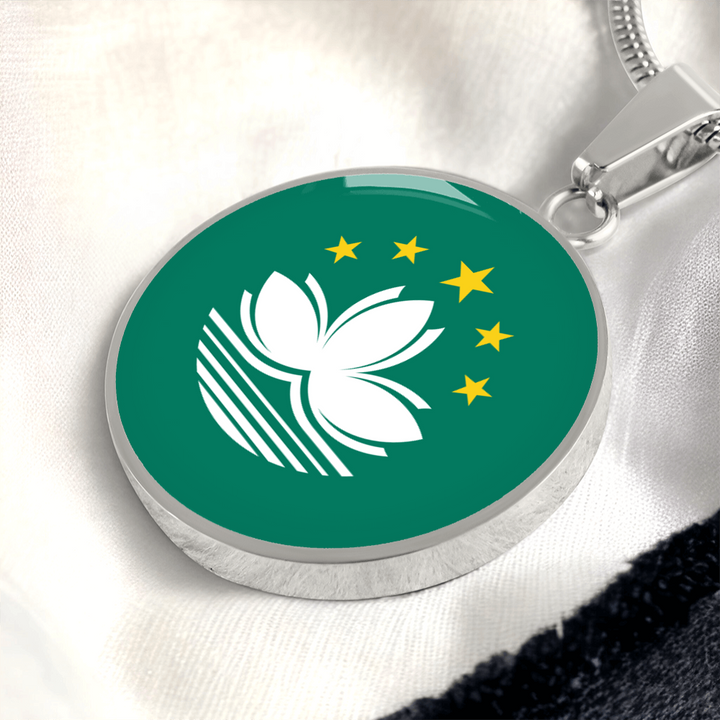 Macau Flag Pendant Necklace