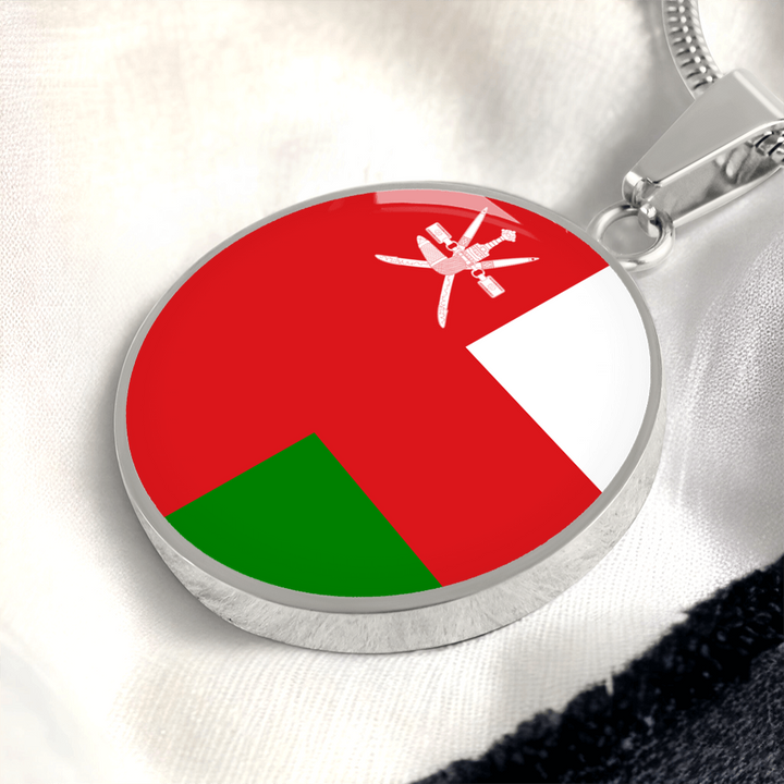Oman Flag Pendant Necklace