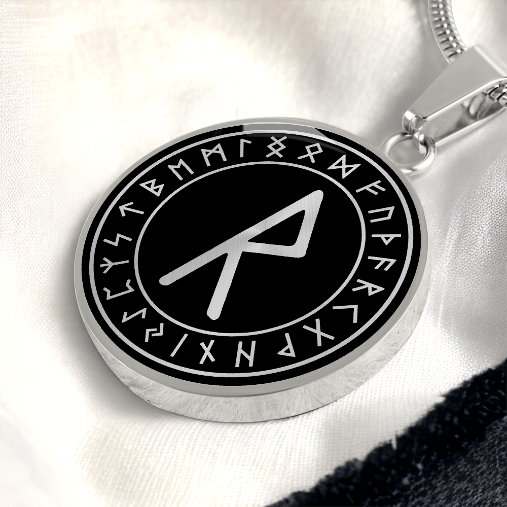 Raido Rune Viking Necklace