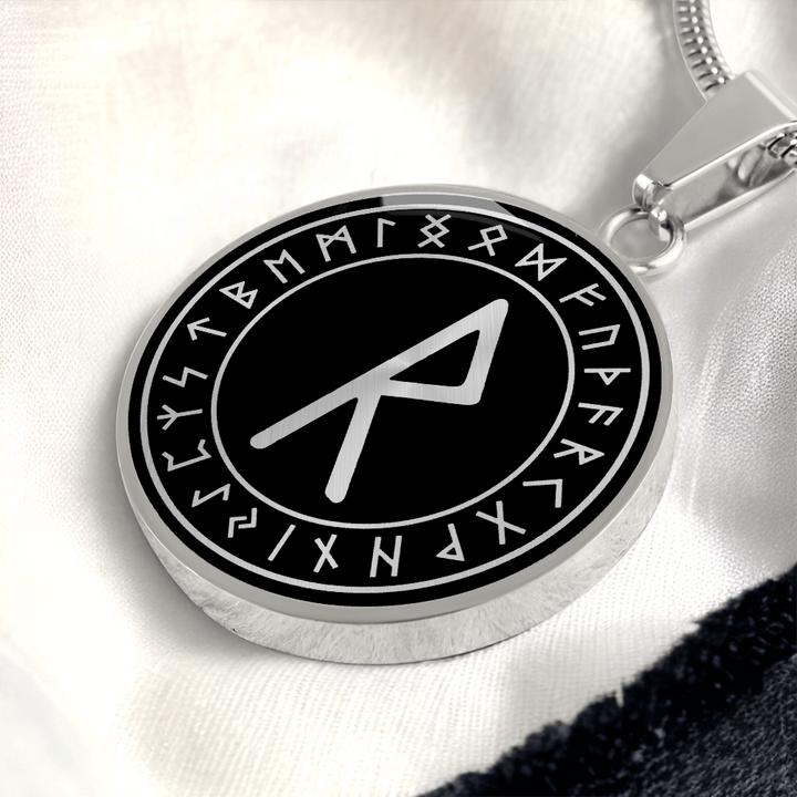 Raido Rune Viking Necklace