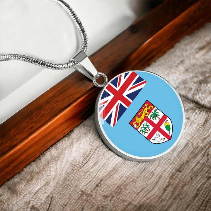 Fiji Flag Pendant Necklace