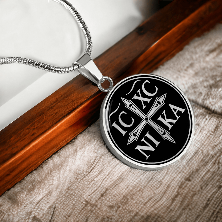 Chi Rho Cross Necklace