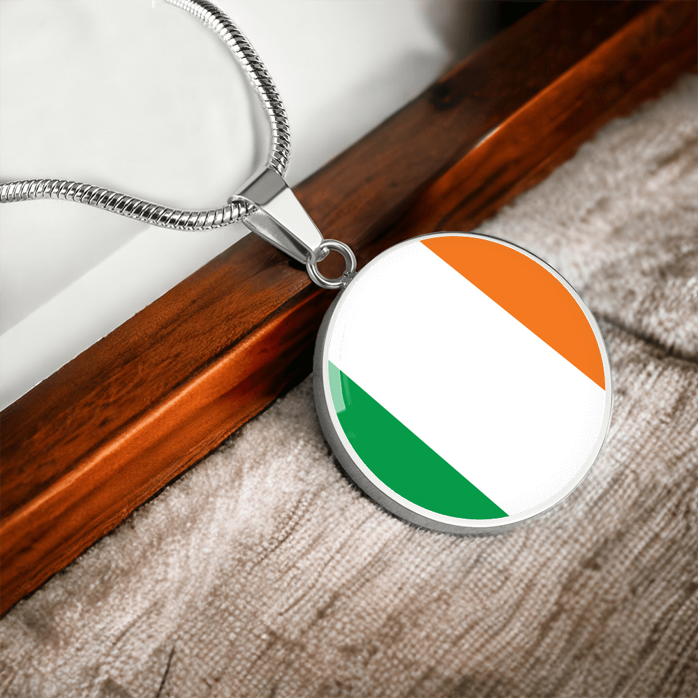 Ireland Flag Pendant Necklace