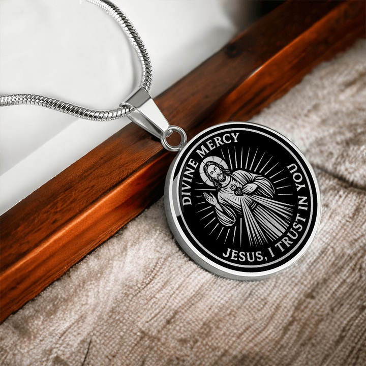 Divine Mercy Jesus Necklace