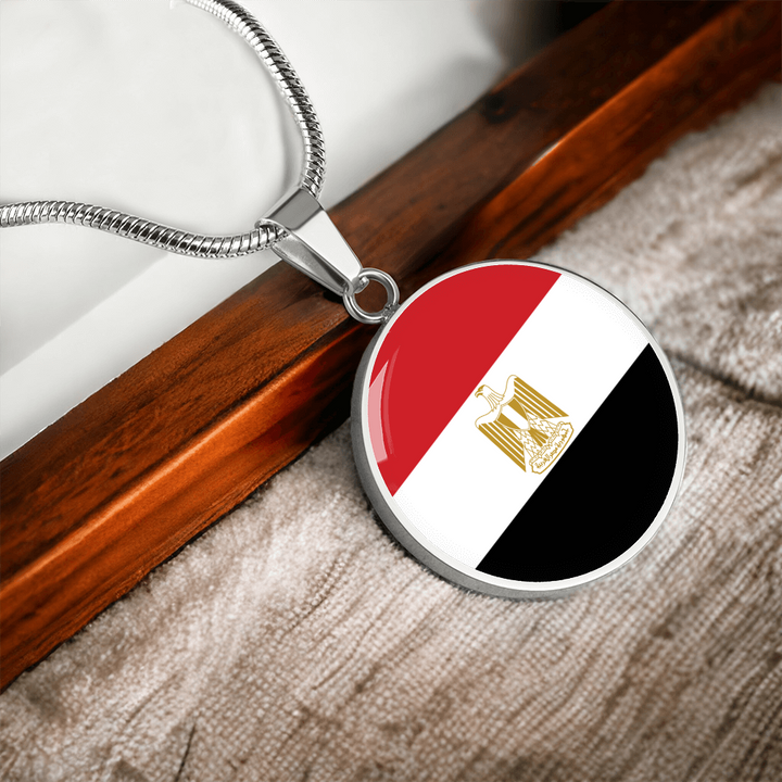 Egypt Flag Pendant Necklace