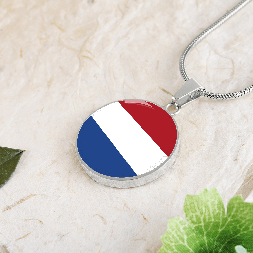 The Netherlands Flag Pendant Necklace