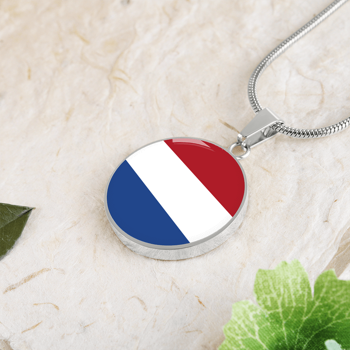 The Netherlands Flag Pendant Necklace