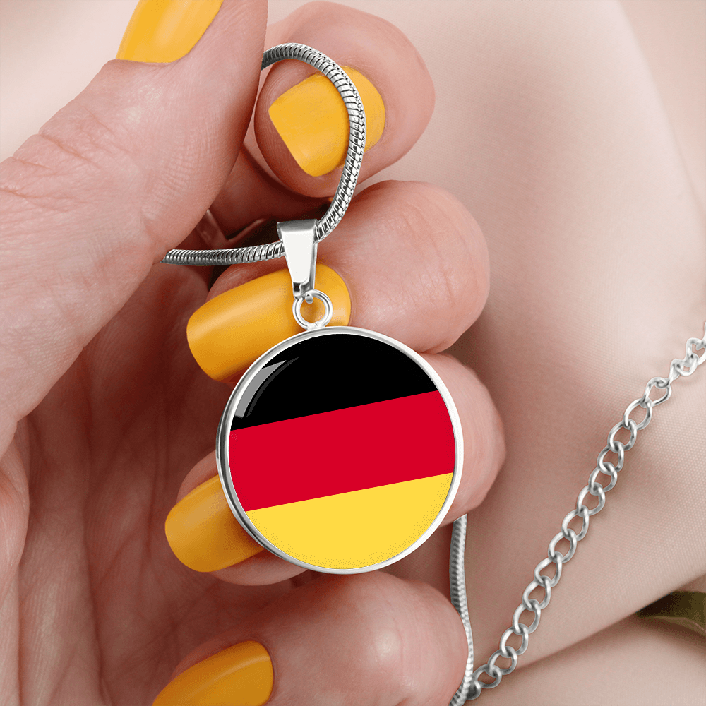Germany Flag Pendant Necklace