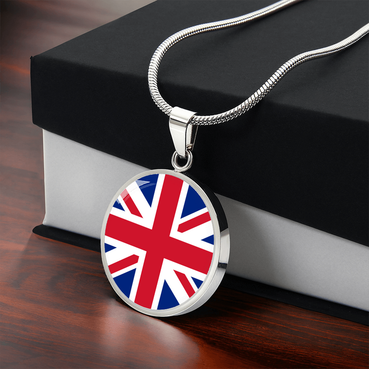 United Kingdom Flag Pendant Necklace