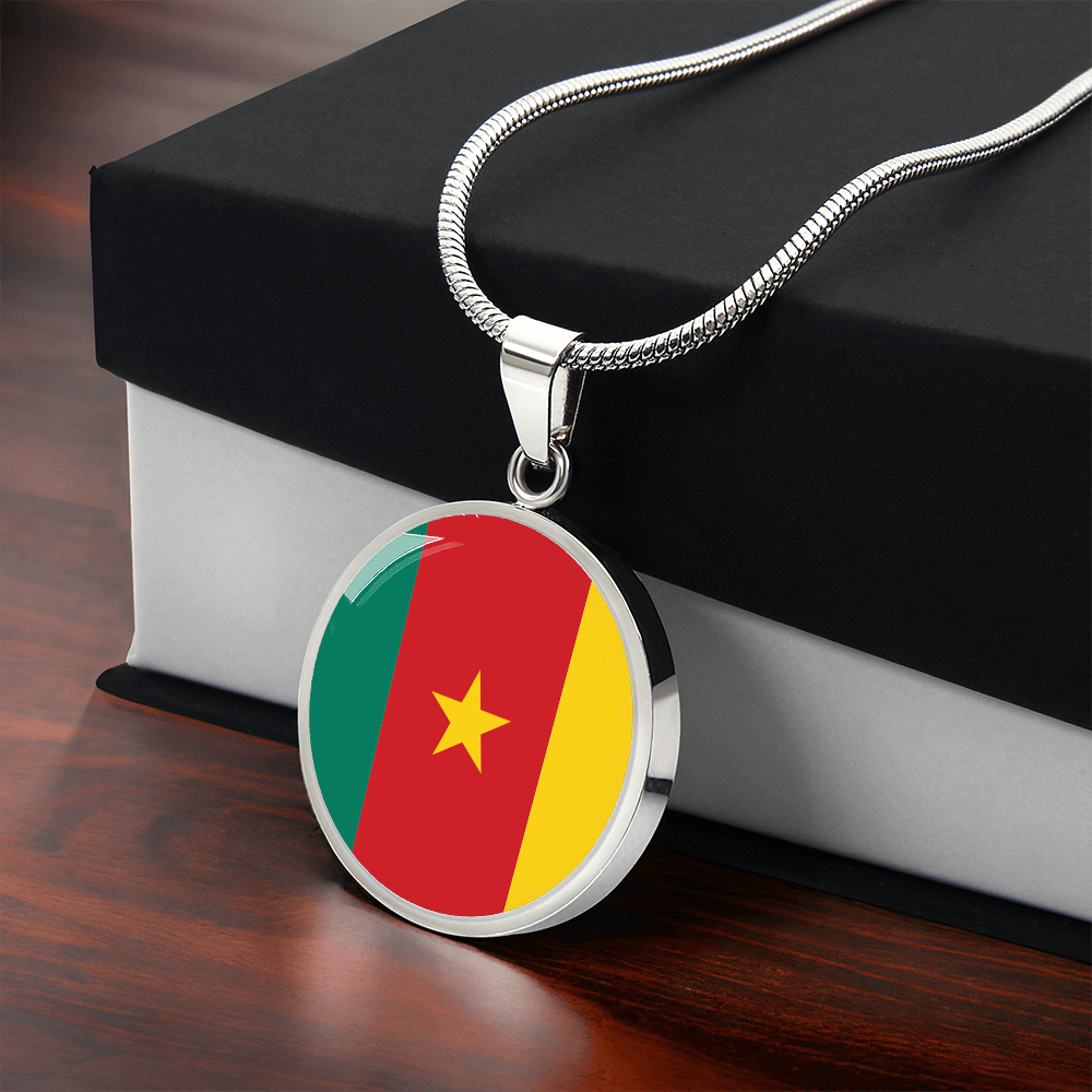Cameroon Flag Pendant Necklace