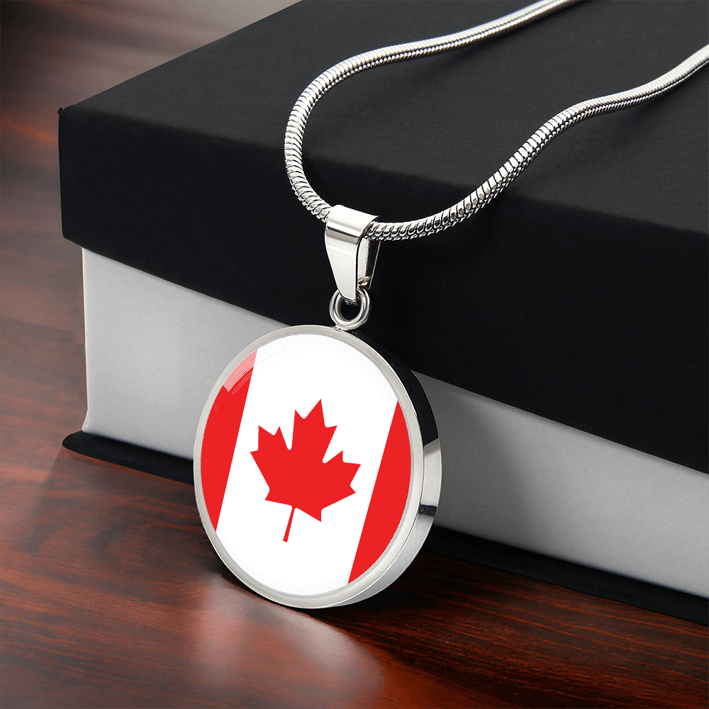 Canada Flag Pendant Necklace