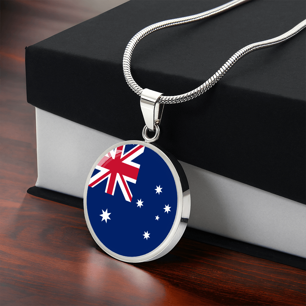 Australia Flag Pendant Necklace