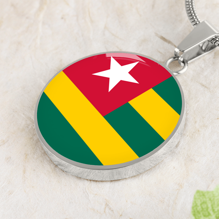 Togo Flag Pendant Necklace
