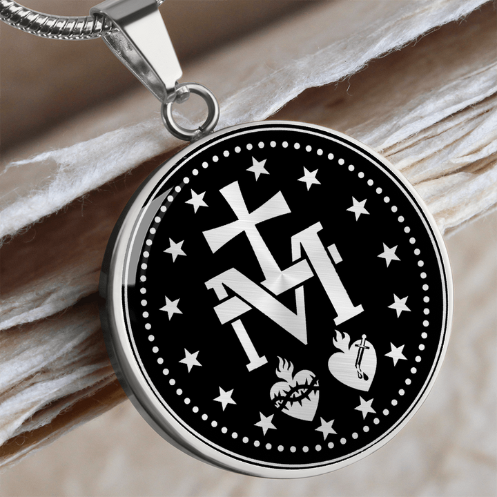 Sacred Heart & Cross Necklace