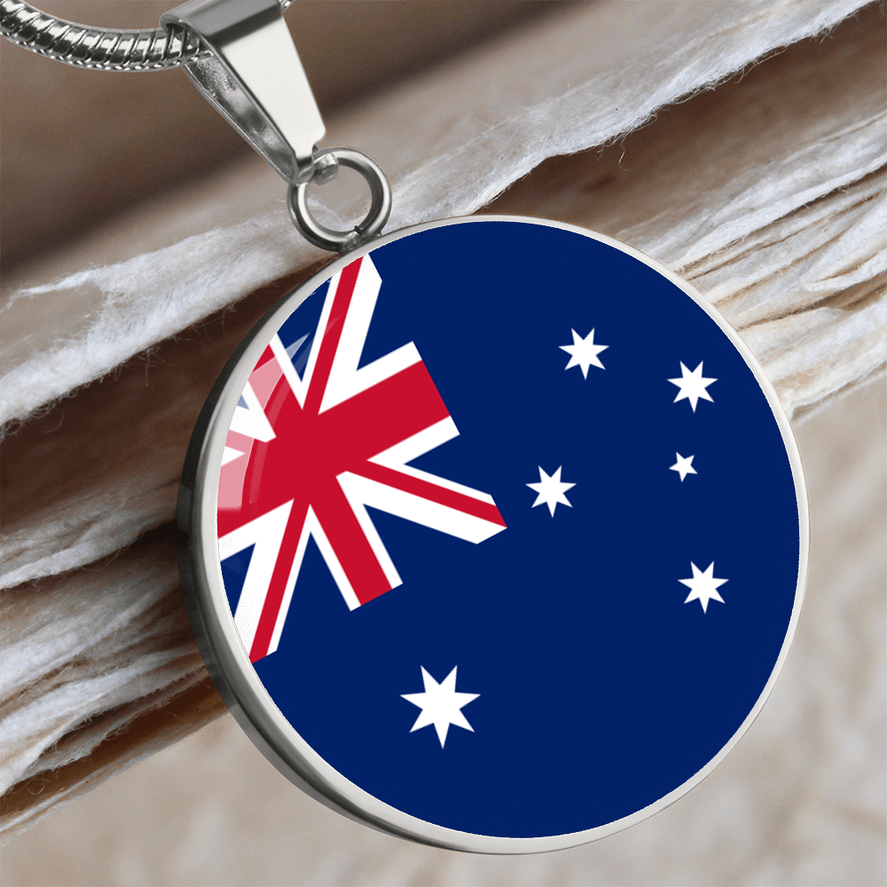 Australia Flag Pendant Necklace