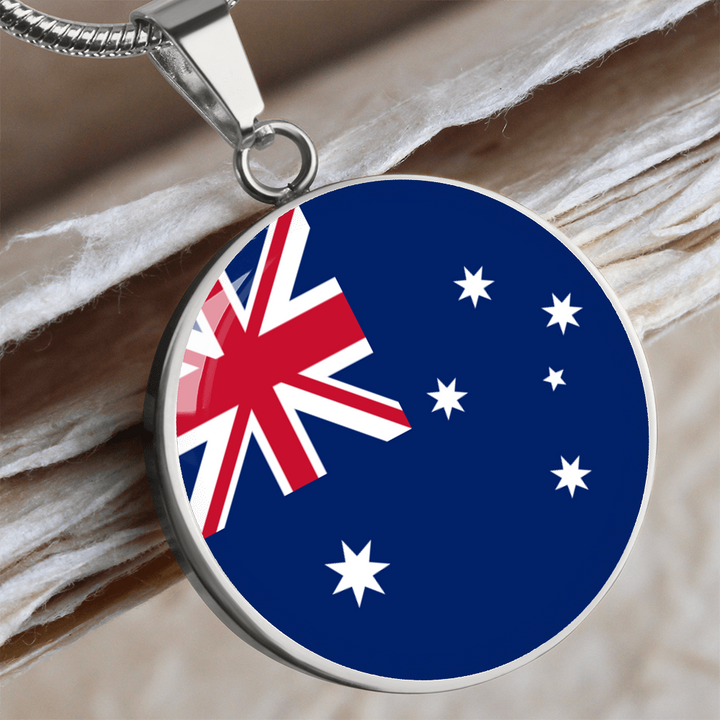 Australia Flag Pendant Necklace