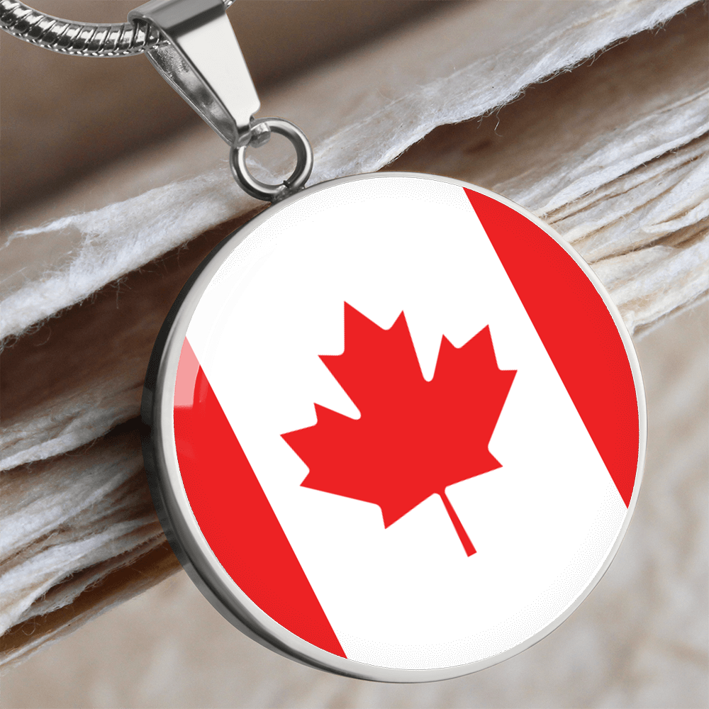 Canada Flag Pendant Necklace