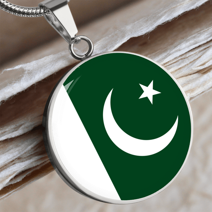 Pakistan Flag Pendant Necklace