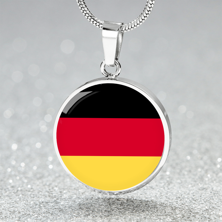 Germany Flag Pendant Necklace