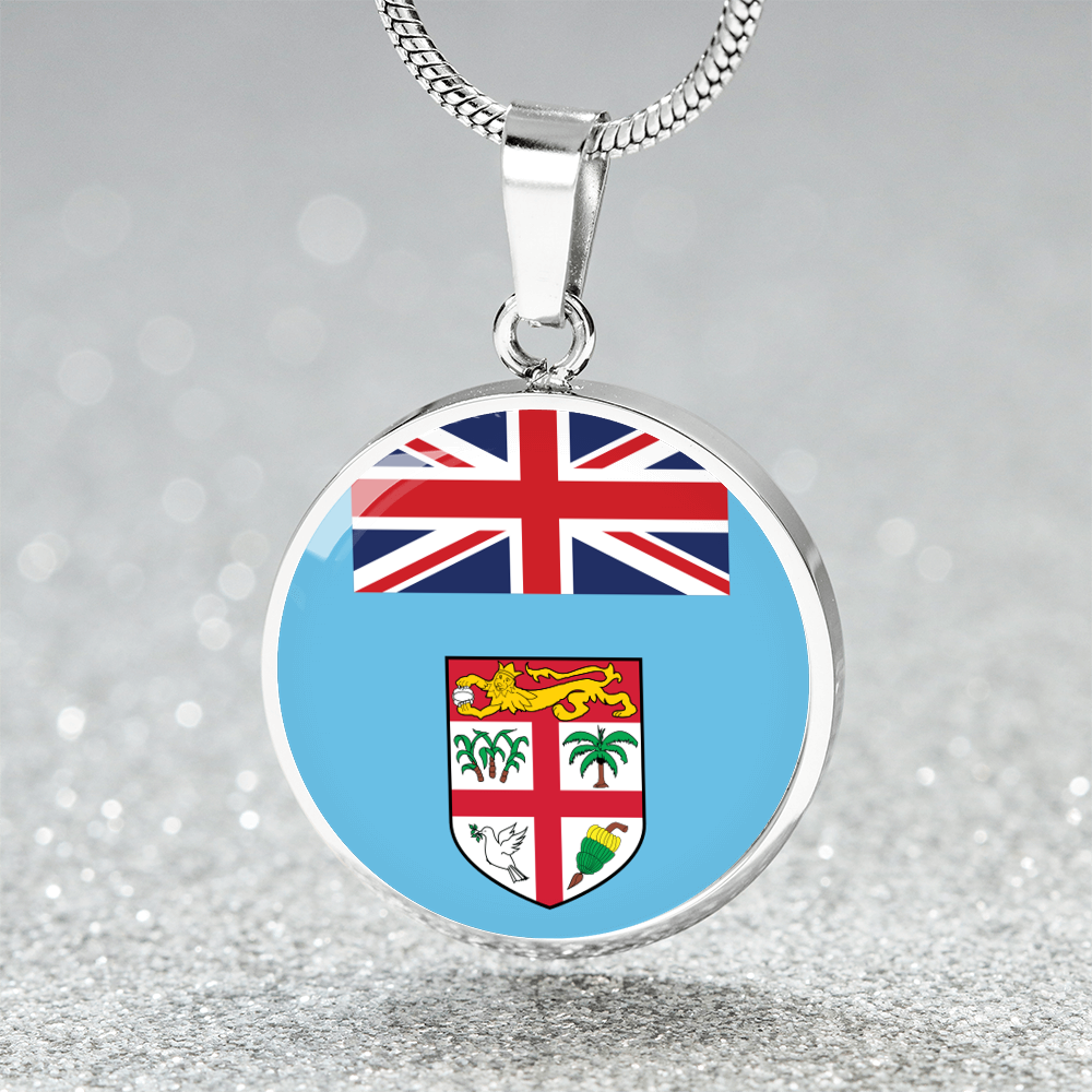 Fiji Flag Pendant Necklace