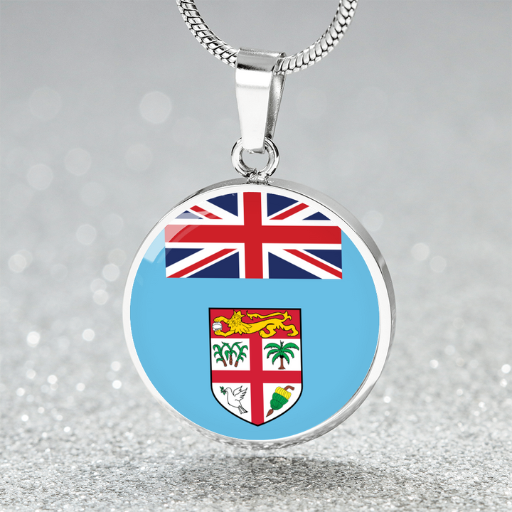 Fiji Flag Pendant Necklace