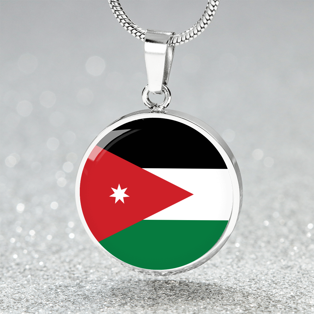 Jordan Flag Pendant Necklace