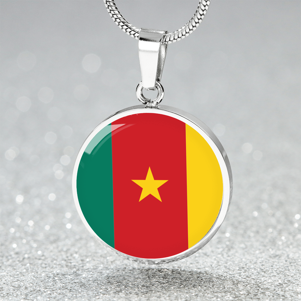 Cameroon Flag Pendant Necklace