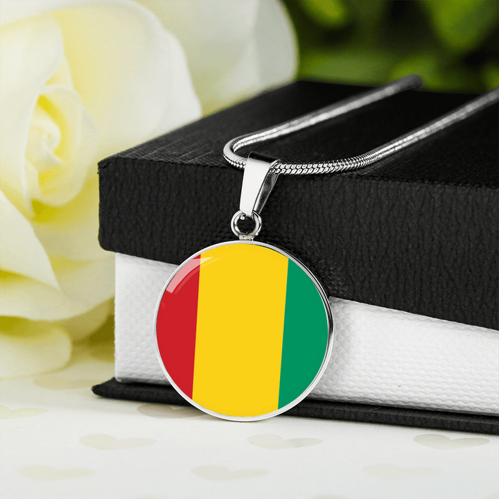 Guinea Flag Pendant Necklace