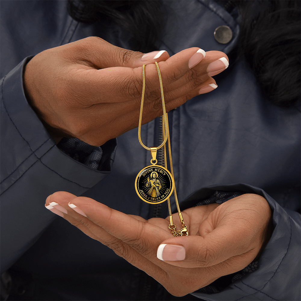 Divine Mercy Jesus Necklace