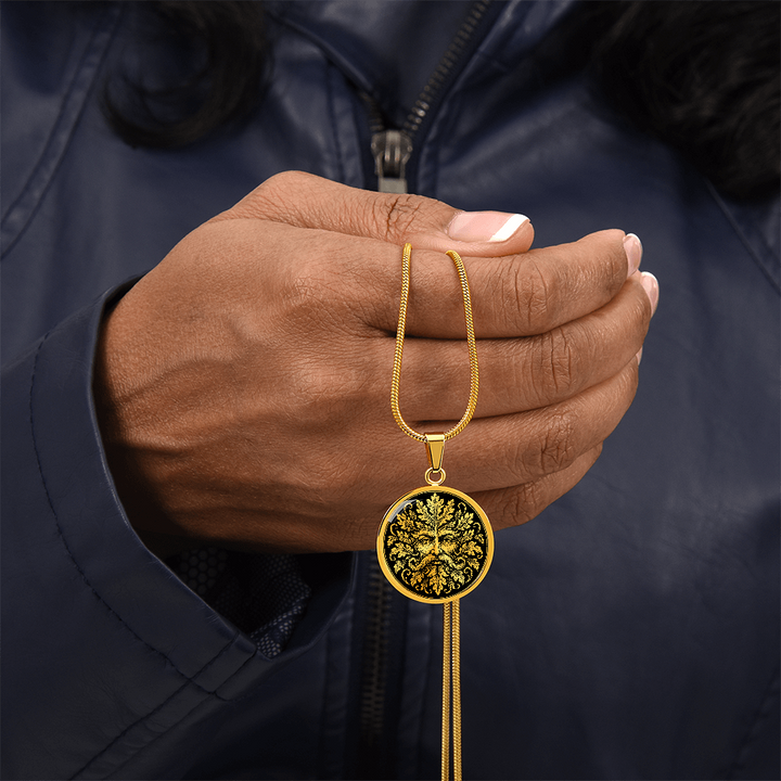 Green Man Nature Spirit Necklace