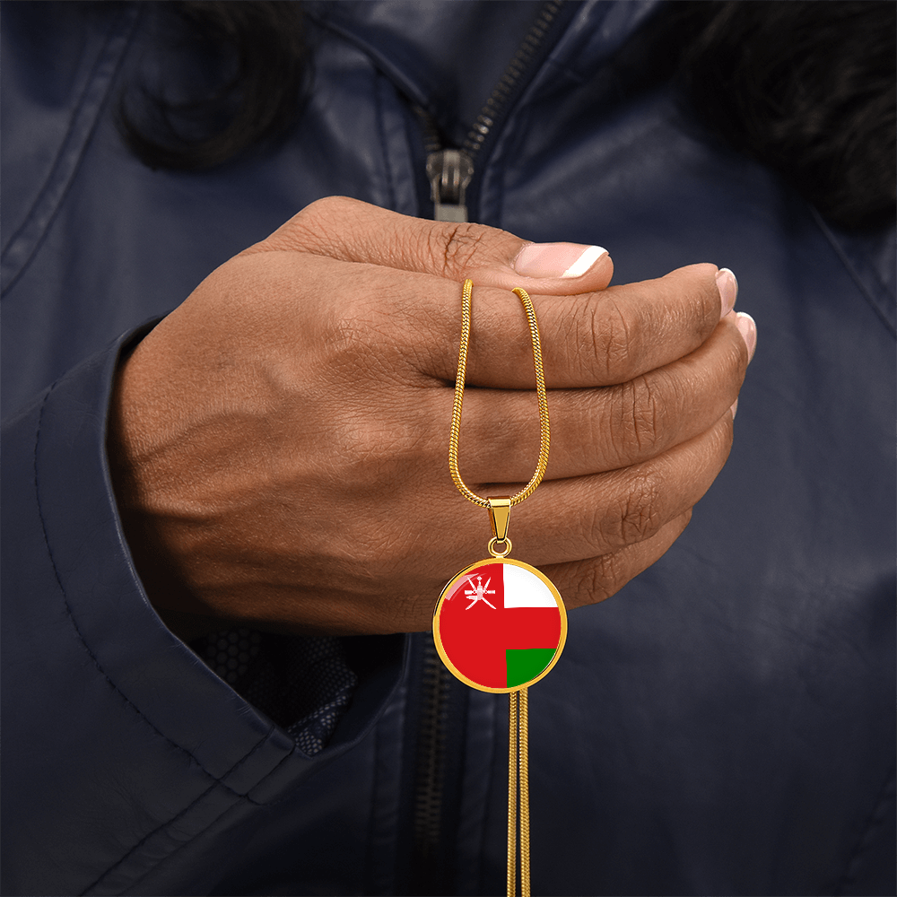 Oman Flag Pendant Necklace