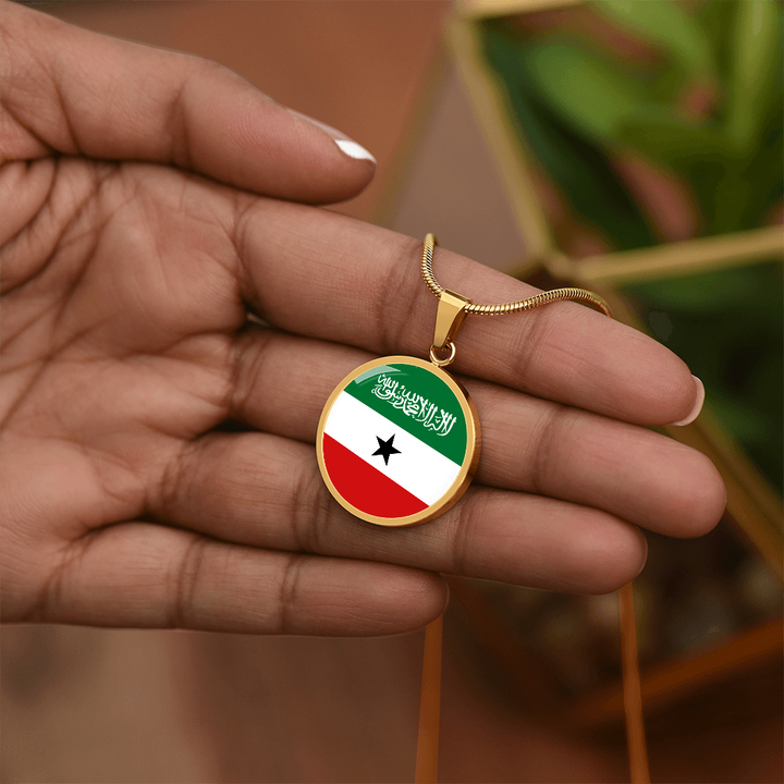 Somaliland Flag Pendant Necklace