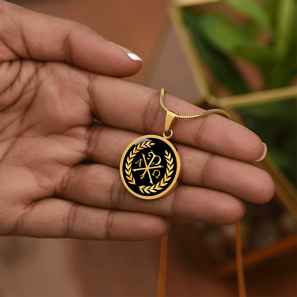 Chi Rho Christian Necklace