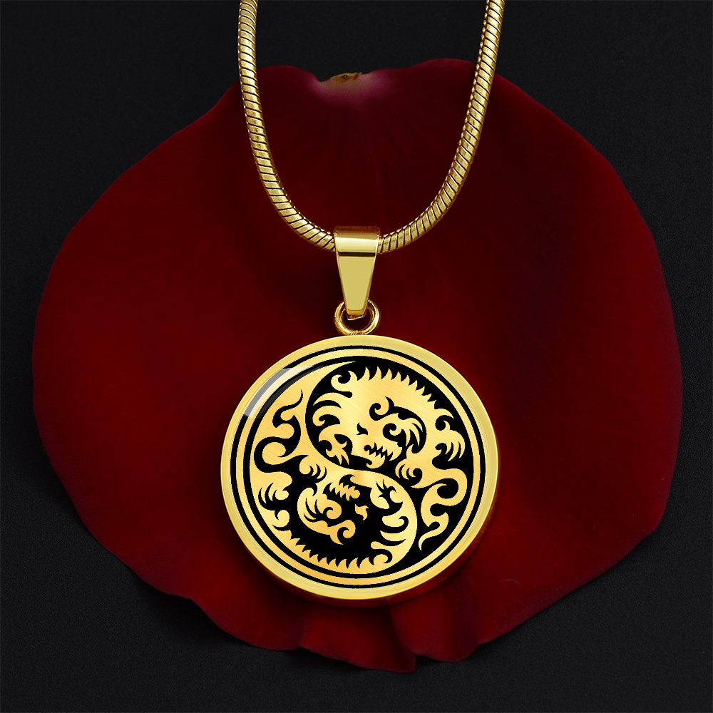 Yin Yang Dragon Necklace